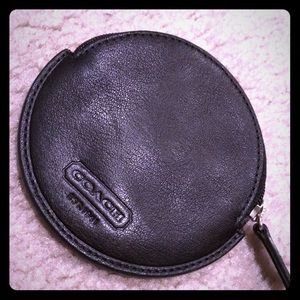 Zippered Coach change purse